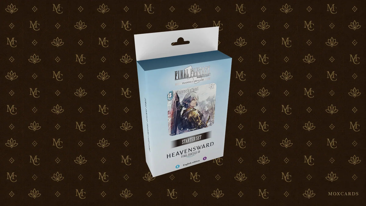 Official English Final Fantasy TCG Heavensward Starter Set. Starter Set officiel Final Fantasy TCG Heavensward, édition anglaise.