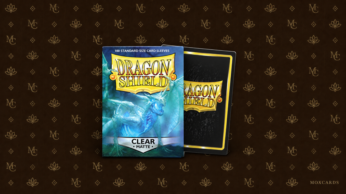 100 Dragon Shield Sleeves - Matte Clear — Moxcards
