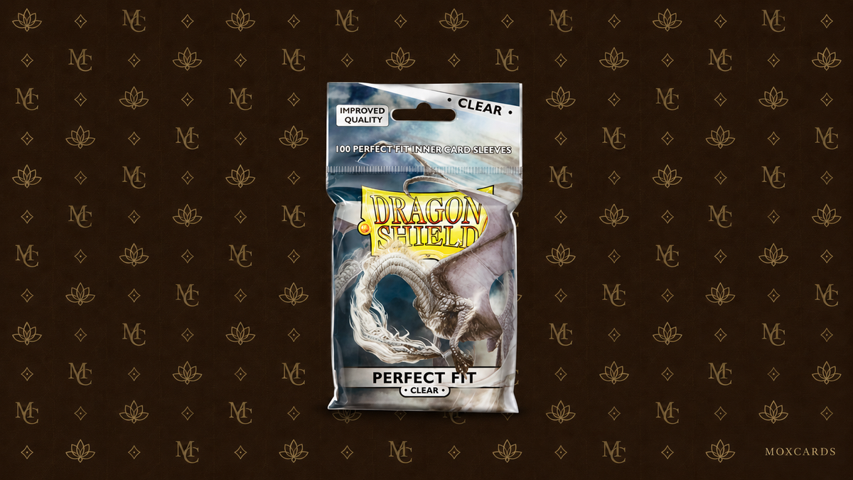 100 Dragon Shield Perfect Fit Sleeves - Clear — Moxcards
