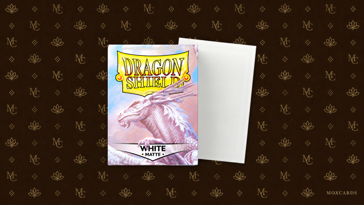 100 Dragon Shield Sleeves - Matte White — Moxcards