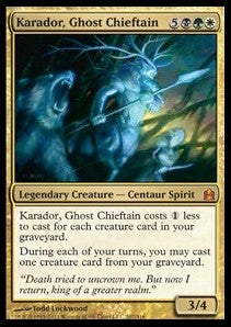 Karador, Ghost Chieftain (V.1) - Commander (Mythic) [CMD-207]