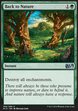 Back to Nature - Magic 2015 (Uncommon) [M15-169]
