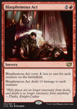Blasphemous Act - Commander 2014 (Rare) [C14-172]