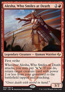 Alesha, Who Smiles at Death - Fate Reforged (Rare) [FRF-90]