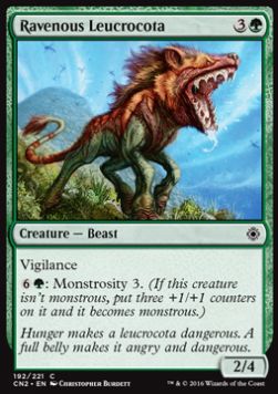 Ravenous Leucrocota - Conspiracy: Take the Crown (Common) [CN2-192]
