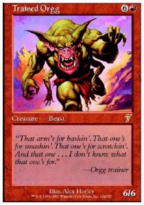 Trained Orgg - Seventh Edition (Rare) [7ED-224]