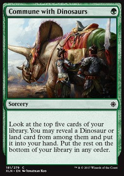 Commune with Dinosaurs - Ixalan (Common) [XLN-181]