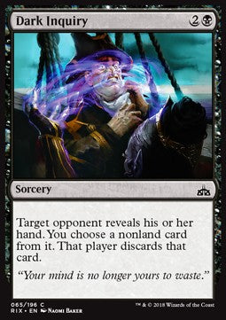 Dark Inquiry - Rivals of Ixalan (Common) [RIX-65]