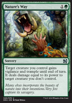 Nature's Way - Duel Decks: Elves vs. Inventors (Uncommon) [DDU-20]