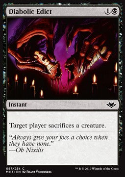 Diabolic Edict - Modern Horizons (Common) [MH1-87]