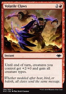 Volatile Claws - Modern Horizons (Common) [MH1-154]