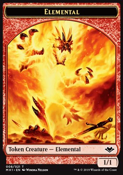 Elemental Token (R 1/1) // Squirrel Token (G 1/1) - Modern Horizons (Token) [MH1-T 08/15]