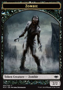 Zombie Token (B 2/2) // Golem Token (A 3/3) - Modern Horizons (Token) [MH1-T 07/18]