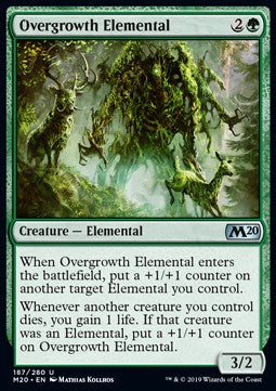 Overgrowth Elemental - Core 2020 (Uncommon) [M20-187]