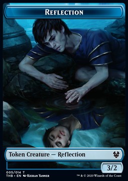 Reflection Token (Blue 3/2) - Theros Beyond Death: Extras (Token) [XTHB-T05]