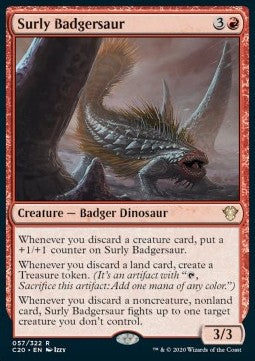 Surly Badgersaur - Commander: Ikoria (Rare) [C20-57]