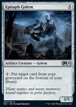 Epitaph Golem - Core 2021 (Uncommon) [M21-230]