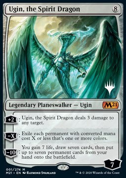 Ugin, the Spirit Dragon (V.1) - Core 2021: Promos (Mythic) [PM21-1]