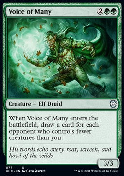 Voice of Many - Commander: Kaldheim (Uncommon) [KHC-77]