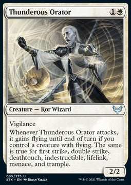 Thunderous Orator - Strixhaven: School of Mages (Uncommon) [STX-35]