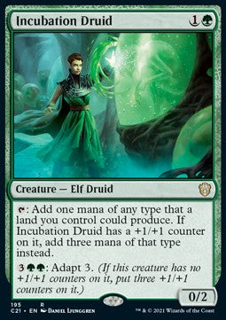 Incubation Druid - Commander: Strixhaven (Rare) [C21-195]