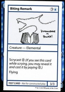 Biting Remark (V.2) - Mystery Booster: Playtest Cards (Special)