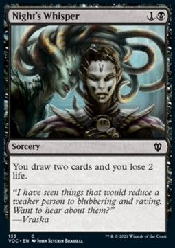 Night's Whisper - Commander: Innistrad: Crimson Vow (Common) [VOC-133]