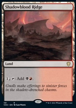 Shadowblood Ridge - Commander: Innistrad: Crimson Vow (Rare) [VOC-181]