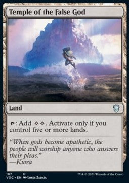 Temple of the False God - Commander: Innistrad: Crimson Vow (Uncommon) [VOC-187]