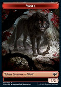 Wolf Token (Red 3/2) - Innistrad: Crimson Vow: Extras (Token) [XVOW-T11]