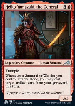 Heiko Yamazaki, the General - Kamigawa: Neon Dynasty (Uncommon) [NEO-146]