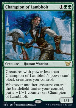 Champion of Lambholt - Commander: Kamigawa: Neon Dynasty (Rare) [NEC-115]