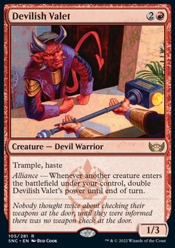 Devilish Valet - Streets of New Capenna (Rare) [SNC-105]