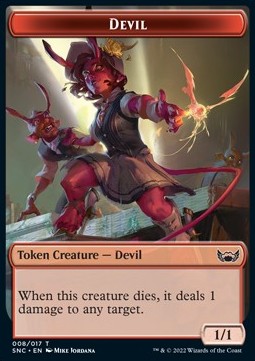 Devil Token (Red 1/1) - Streets of New Capenna: Extras (Token) [XSNC-T08]