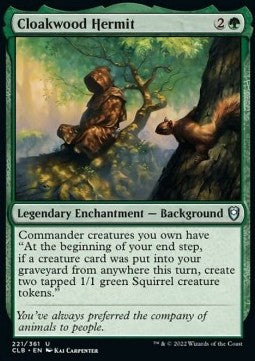 Cloakwood Hermit - Commander Legends: Battle for Baldur's Gate (Uncommon) [CLB-221]