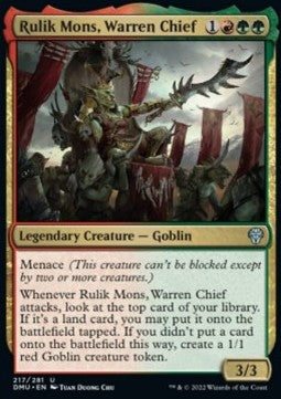 Rulik Mons, Warren Chief
