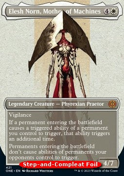 Elesh Norn, Mother of Machines (V.9) - Phyrexia: All Will Be One: Extras (Mythic) [XONE-421]