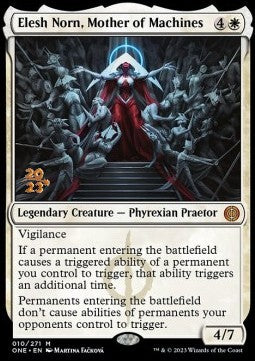 Elesh Norn, Mother of Machines (V.1) - Phyrexia: All Will Be One: Promos (Mythic) [PONE-10]