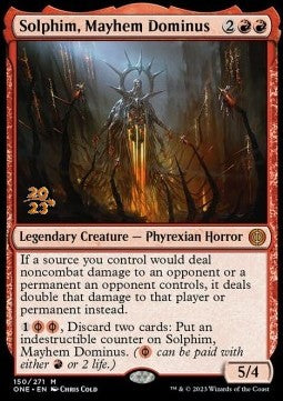 Solphim, Mayhem Dominus (V.1) - Phyrexia: All Will Be One: Promos (Mythic) [PONE-150]