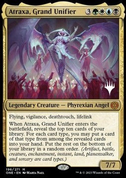 Atraxa, Grand Unifier (V.2) - Phyrexia: All Will Be One: Promos (Mythic) [PONE-196]