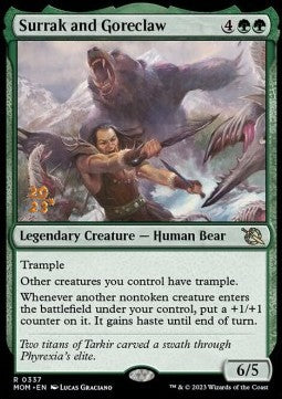 Surrak and Goreclaw (V.1) - March of the Machine: Promos (Rare) [PMOM-337]