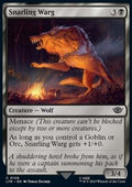 Snarling Warg - The Lord of the Rings: Tales of Middle-earth (Common) [LTR-109]