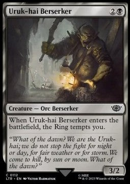 Uruk-hai Berserker - The Lord of the Rings: Tales of Middle-earth (Common) [LTR-112]