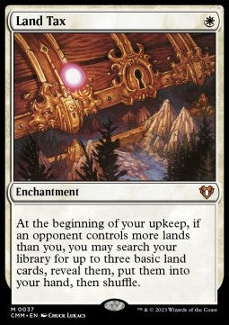 Land Tax - Commander Masters (Mythic) [CMM-37]