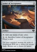 Letter of Acceptance - Commander Masters (Common) [CMM-397]