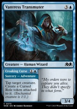 Vantress Transmuter // Croaking Curse - Wilds of Eldraine (Common) [WOE-75]
