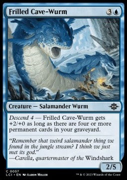 Frilled Cave-Wurm - The Lost Caverns of Ixalan (Common) [LCI-57]