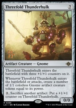 Threefold Thunderhulk (V.1) - The Lost Caverns of Ixalan: Promos (Rare) [PLCI-265]