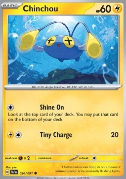 Chinchou - Paldean Fates (Common) [PAF-020]