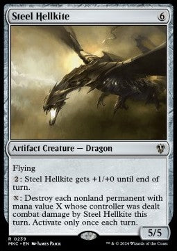 Steel Hellkite - Commander: Murders at Karlov Manor (Rare) [MKC-239]